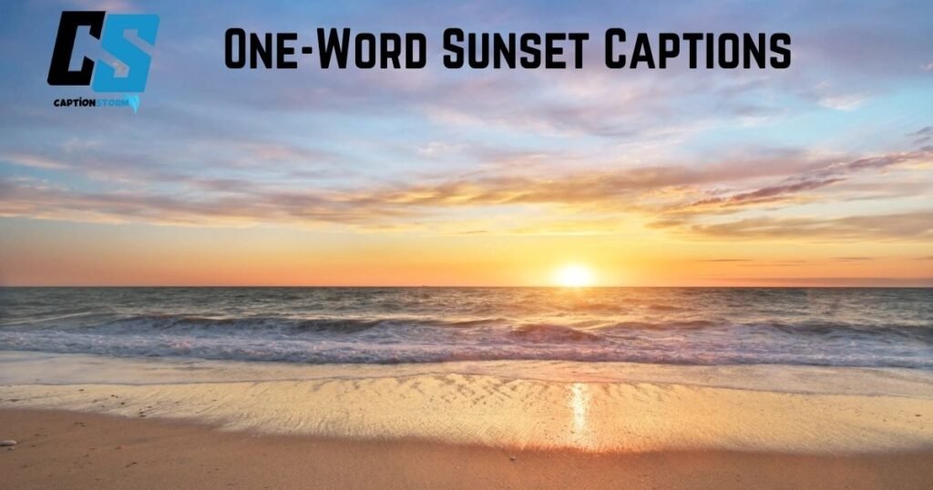 One-Word Sunset Captions
