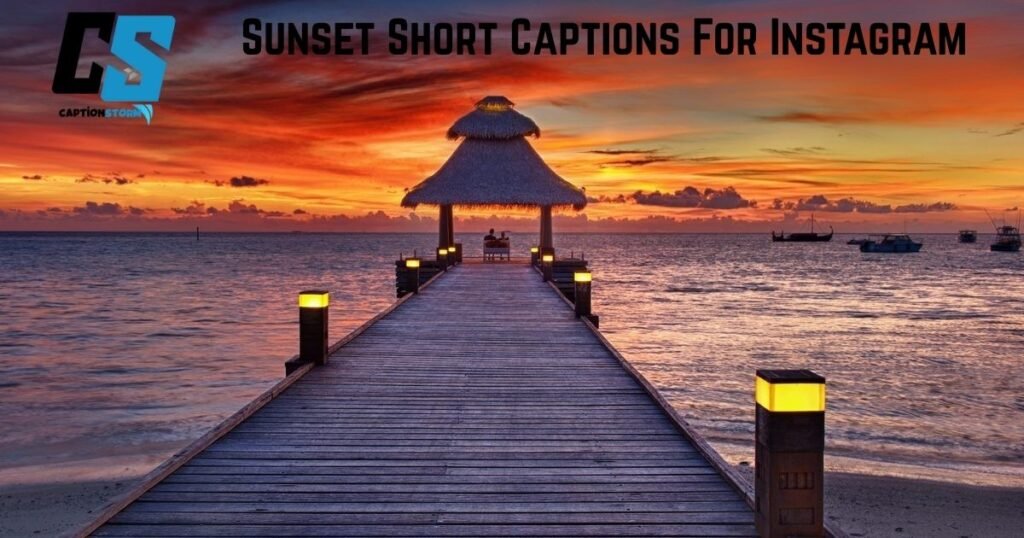 Sunset Short Captions For Instagram