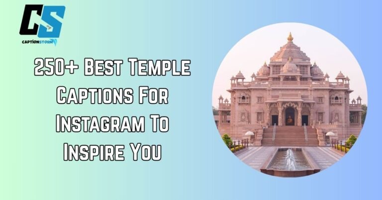temple Captions for Instagram