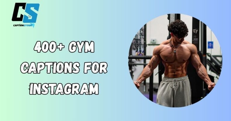 Gym Captions For Instagram