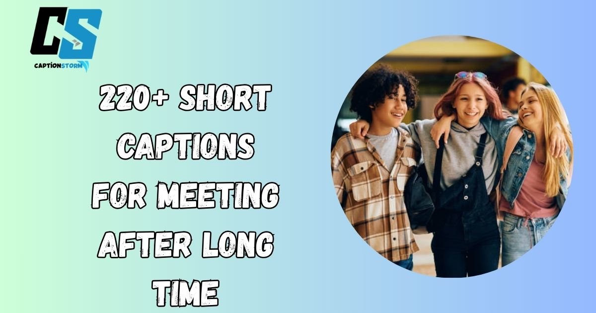 Short Captions for Meeting After Long Time
