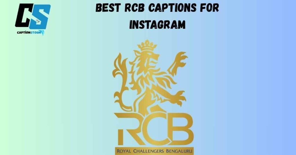 Best RCB Captions For Instagram