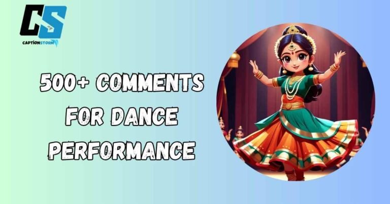 Comments For Dance Performance