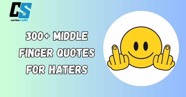 Middle Finger Quotes For Haters