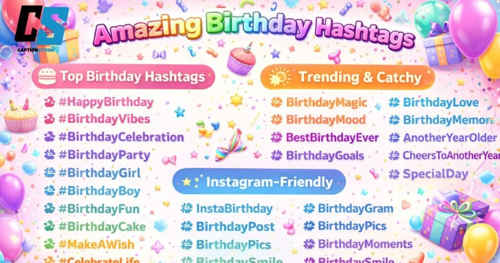 Amazing Birthday Hashtags