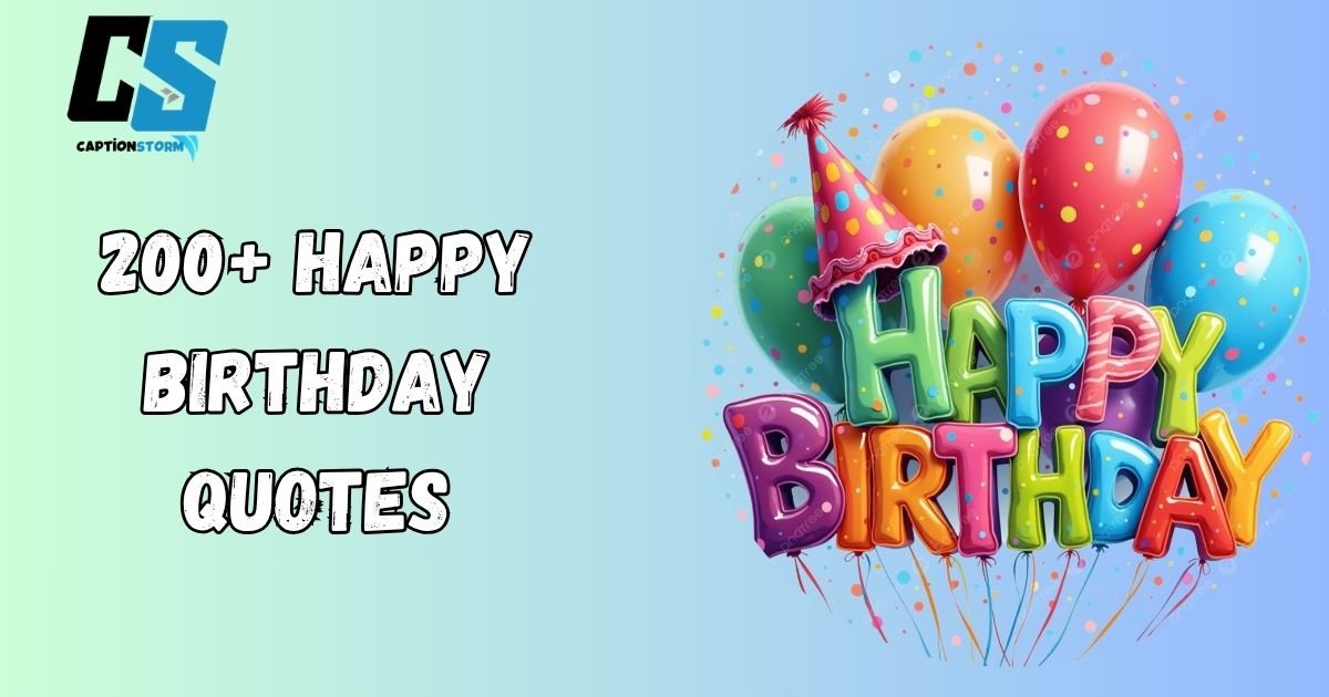 Happy Birthday Quotes