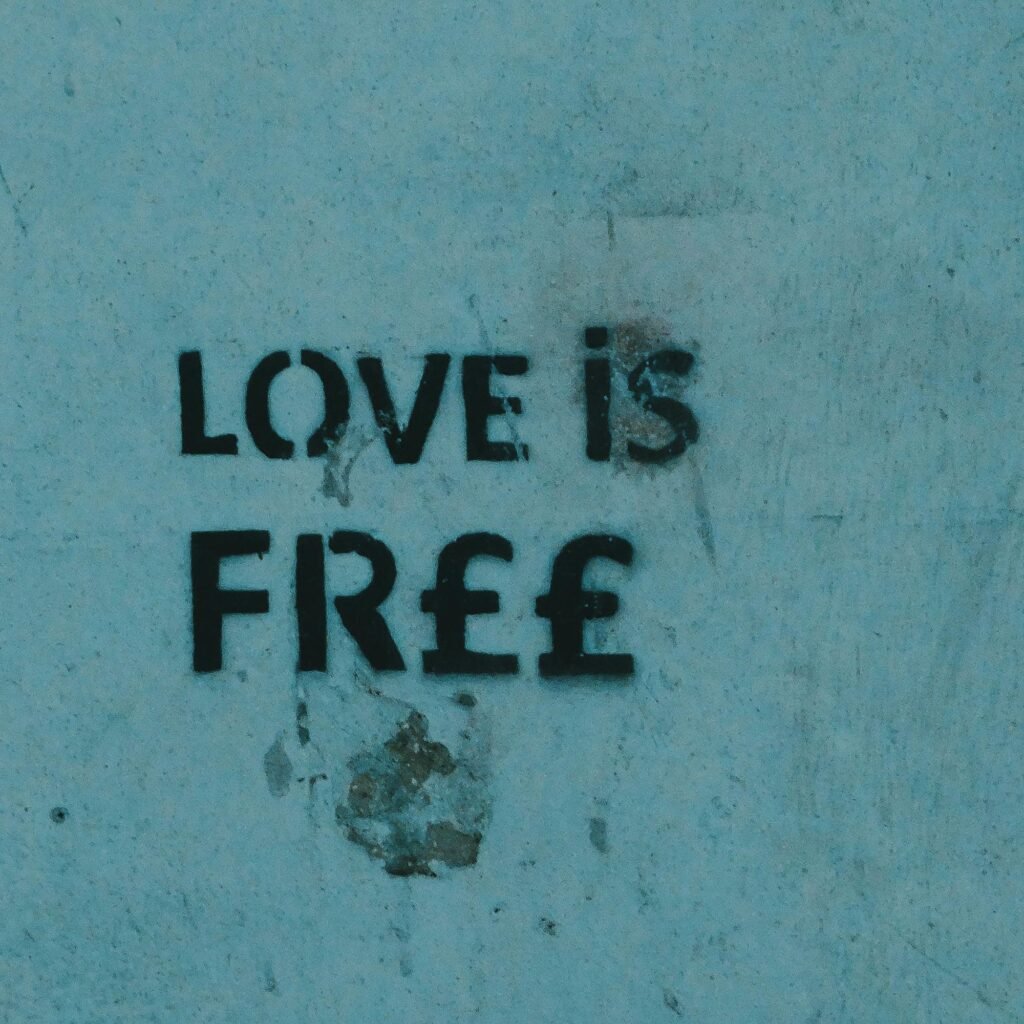 Love is free hashtags