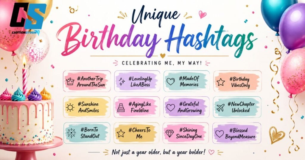 Unique Birthday Hashtags