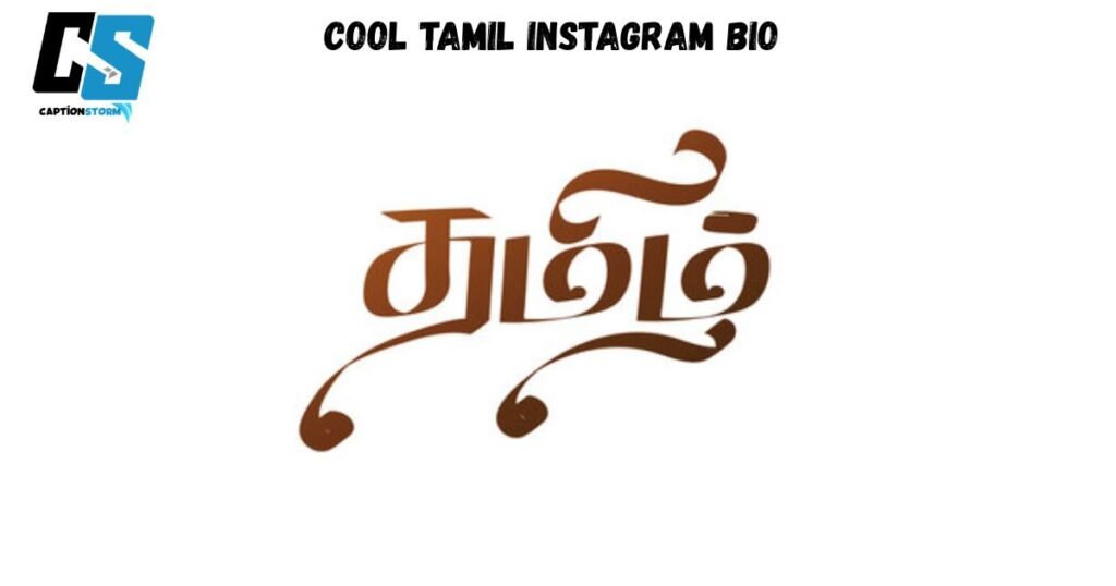 Cool Tamil Instagram Bio