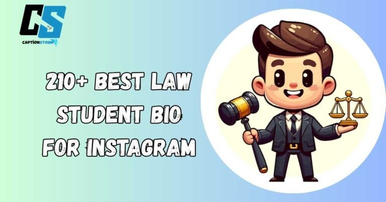 Law Student Bio For Instagram