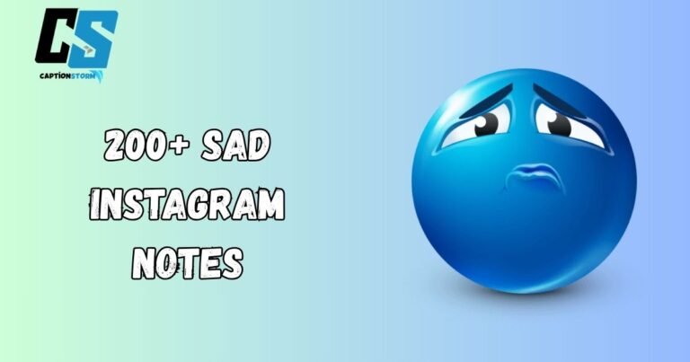 Sad Instagram Notes