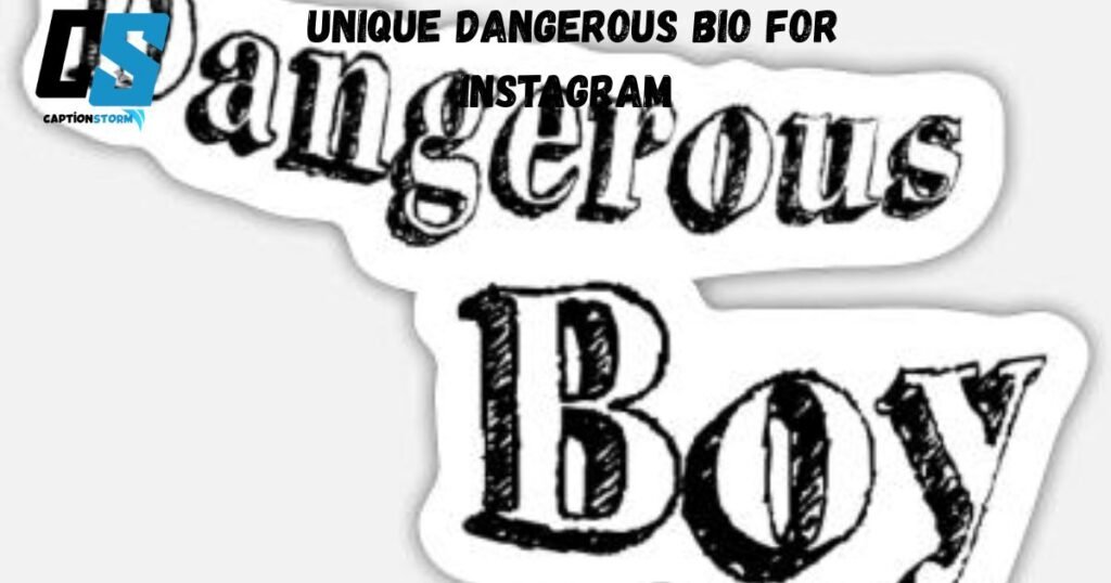 Unique Dangerous Bio for Instagram