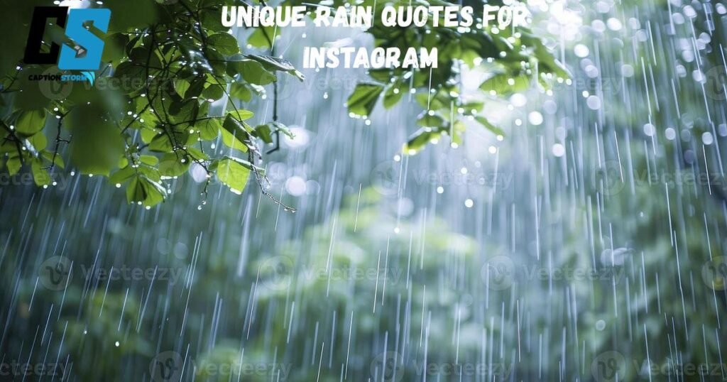 Unique Rain Quotes for Instagram